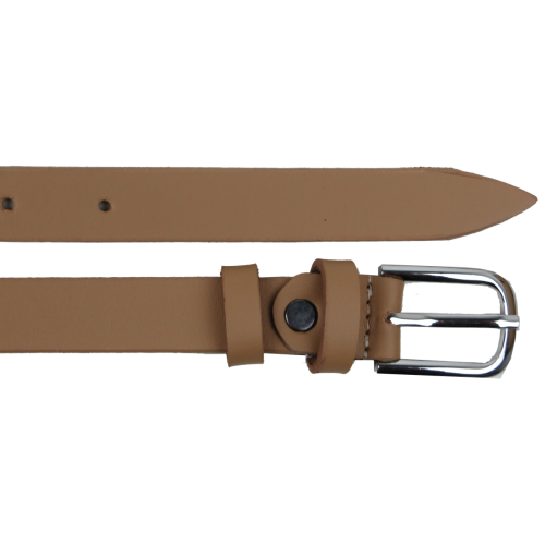 Кожаный женский ремень Skipper 1625-20 Бежевый 2 см