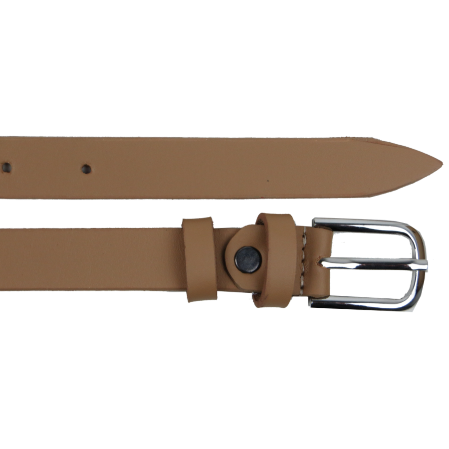 Кожаный женский ремень Skipper 1625-20 Бежевый 2 см