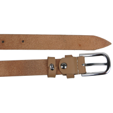 Кожаный женский ремень Skipper 1625-20 Бежевый 2 см