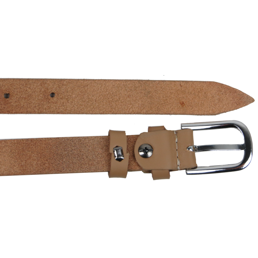 Кожаный женский ремень Skipper 1625-20 Бежевый 2 см