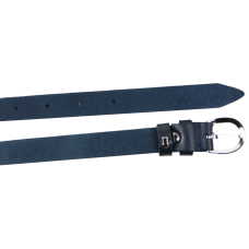 Кожаный женский ремень Skipper 1634-20 Темно-синий 2 см