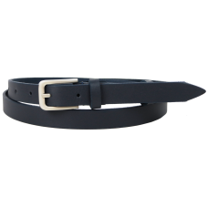 Женский кожаный ремень Skipper 1635-20 Темно-синий 2 см