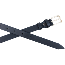 Женский кожаный ремень Skipper 1635-20 Темно-синий 2 см