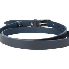 Женский кожаный ремень Skipper 1635-20 Темно-синий 2 см