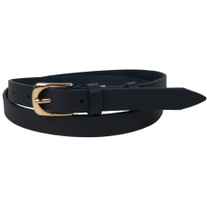 Ремень женский из кожи Skipper 1633-20 Темно-синий 2 см