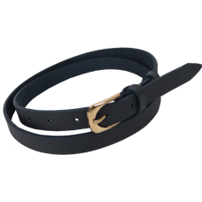 Ремень женский из кожи Skipper 1633-20 Темно-синий 2 см