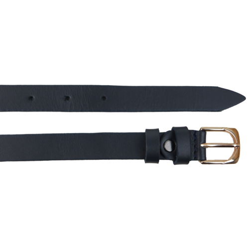 Ремень женский из кожи Skipper 1633-20 Темно-синий 2 см