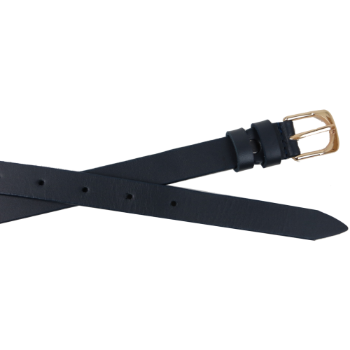 Ремень женский из кожи Skipper 1633-20 Темно-синий 2 см