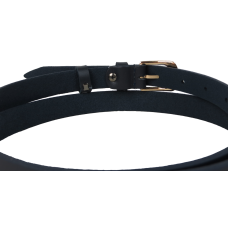 Ремень женский из кожи Skipper 1633-20 Темно-синий 2 см