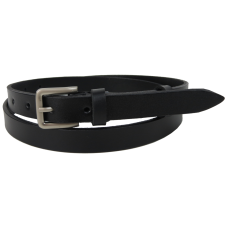 Женский ремень из натуральной кожи Skipper 1639-20	 Черный 2 см