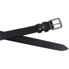 Женский ремень из натуральной кожи Skipper 1639-20	 Черный 2 см