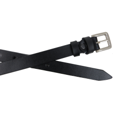 Женский ремень из натуральной кожи Skipper 1639-20	 Черный 2 см