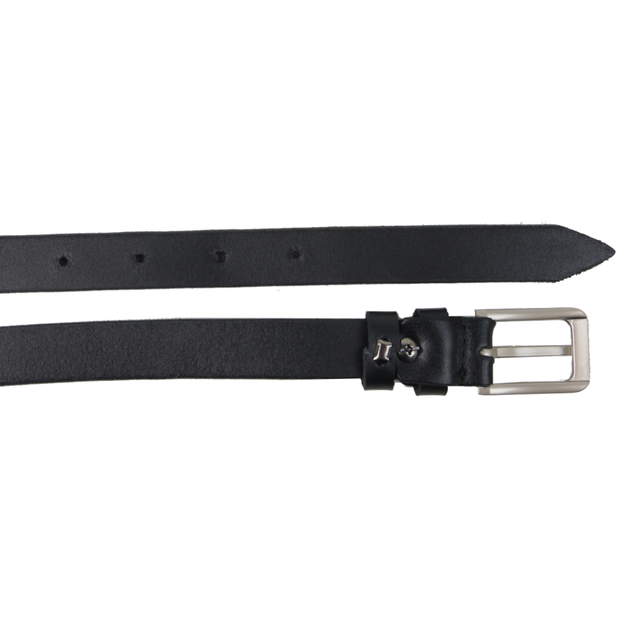 Женский пояс из кожи Skipper 85247 Черный 2 см