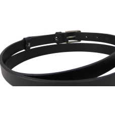 Женский пояс из кожи Skipper 85247 Черный 2 см