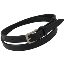 Женский пояс из кожи Skipper 85247 Черный 2 см