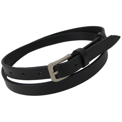 Женский пояс из кожи Skipper 85247 Черный 2 см