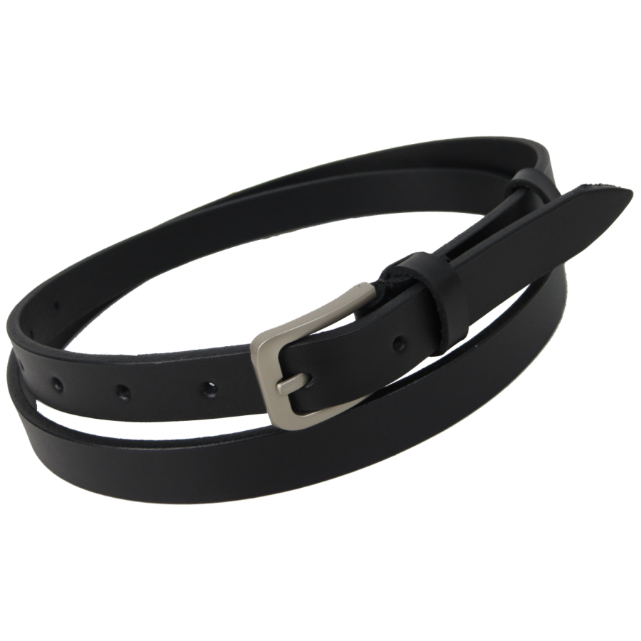 Женский пояс из кожи Skipper 85247 Черный 2 см