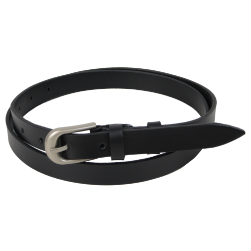 Женский ремень из натуральной кожи Skipper 1638-20	 Черный 2 см