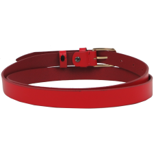 Женский кожаный ремень Skipper 1628-20 Красный 2 см