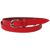 Женский кожаный ремень Skipper 1627-20 Красный 2 см