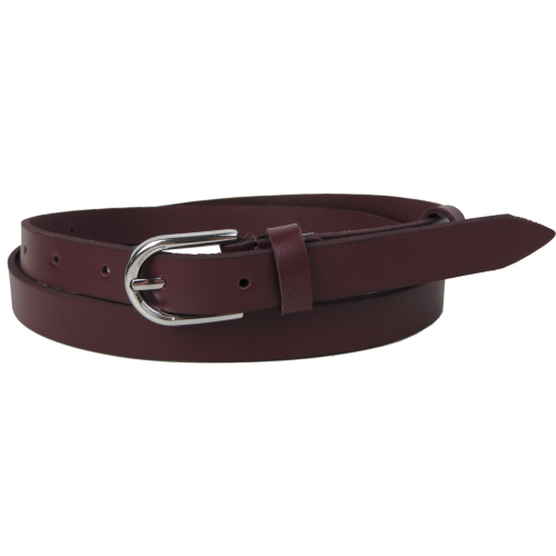 Женский кожаный ремень Skipper 1624-20 Марсала 2 см