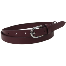 Женский кожаный ремень Skipper 1624-20 Марсала 2 см