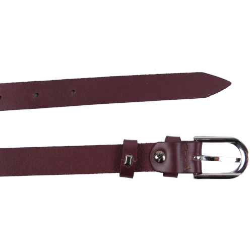 Женский кожаный ремень Skipper 1624-20 Марсала 2 см