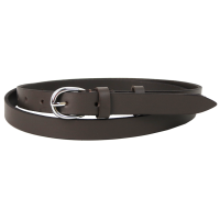 Женский кожаный ремень Skipper 1630-20 Темно-коричневый 2 см