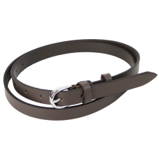 Женский кожаный ремень Skipper 1630-20 Темно-коричневый 2 см