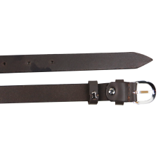 Женский кожаный ремень Skipper 1630-20 Темно-коричневый 2 см