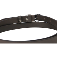 Женский кожаный ремень Skipper 1630-20 Темно-коричневый 2 см