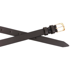 Кожаный женский ремень Skipper 1631-20 Темно-коричневый 2 см