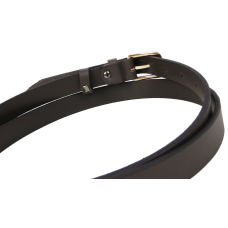 Кожаный женский ремень Skipper 1631-20 Темно-коричневый 2 см