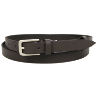 Женский кожаный ремень Skipper 1632-20 темно-коричневый 2 см