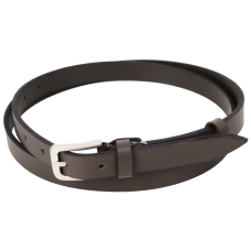 Женский кожаный ремень Skipper 1632-20 темно-коричневый 2 см