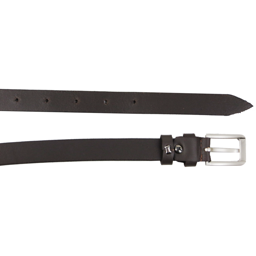 Женский кожаный ремень Skipper 1632-20 темно-коричневый 2 см