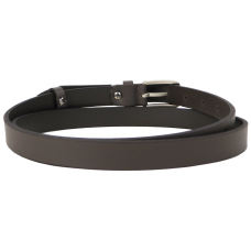 Женский кожаный ремень Skipper 1632-20 темно-коричневый 2 см