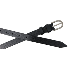 Женский ремень, пояс из натуральной кожи Skipper Черный 2 см