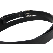 Женский ремень, пояс из натуральной кожи Skipper Черный 2 см