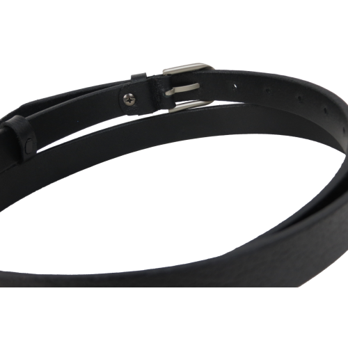 Женский ремень, пояс из натуральной кожи Skipper Черный 2 см