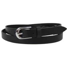 Женский ремень пояс из натуральной кожи Skipper Черный 2 см (1626-20)