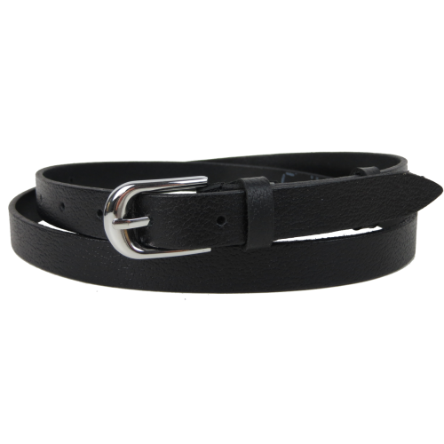 Женский ремень пояс из натуральной кожи Skipper Черный 2 см (1626-20)