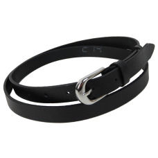 Женский ремень пояс из натуральной кожи Skipper Черный 2 см (1626-20)