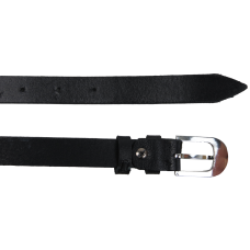 Женский ремень пояс из натуральной кожи Skipper Черный 2 см (1626-20)