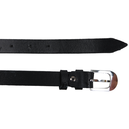 Женский ремень пояс из натуральной кожи Skipper Черный 2 см (1626-20)