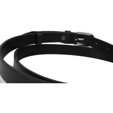 Женский ремень пояс из натуральной кожи Skipper Черный 2 см (1626-20)