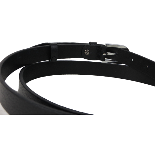 Женский ремень пояс из натуральной кожи Skipper Черный 2 см (1626-20)