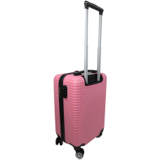 Малый пластиковый чемодан на колесах 45L GD Polo бледно-розовый