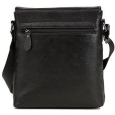 Сумка-мессенджер кожаная Tiding Bag Черная