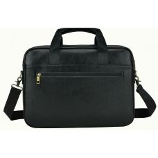 Мужская сумка из натуральной кожи Tiding Bag Черная (SA25-1131A)